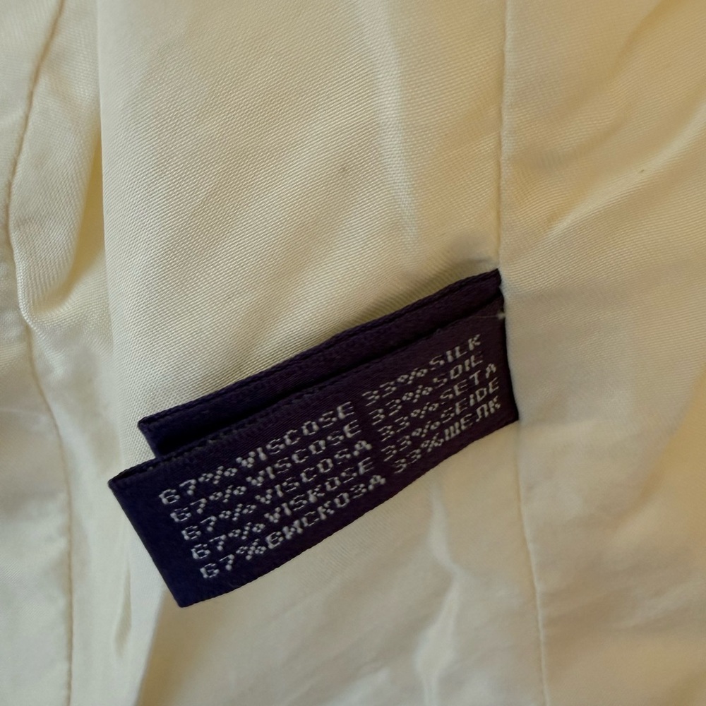Ralph Lauren Collection vest Jacket Ecru, Viscose silk - Picture 4 of 5